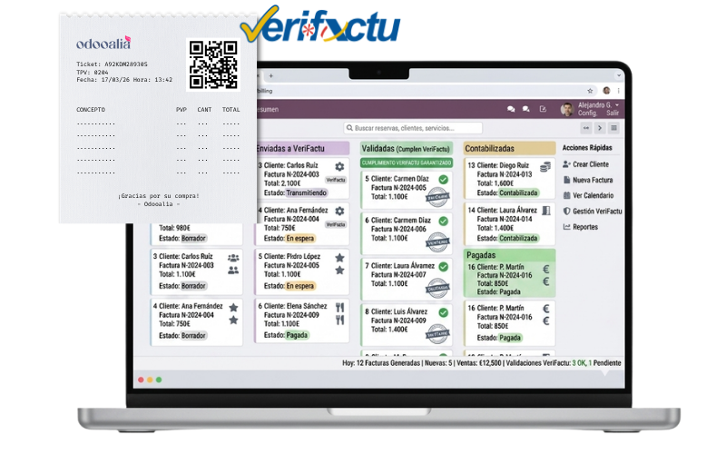 VeriFactu en Odoo: adapta tu facturación a la normativa | Odooalia